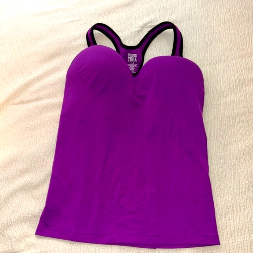 VS Pink Yoga  push-up cami top Medium